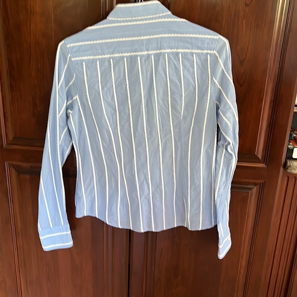 J McLaughlin Blue blouse - Picture 2 of 4